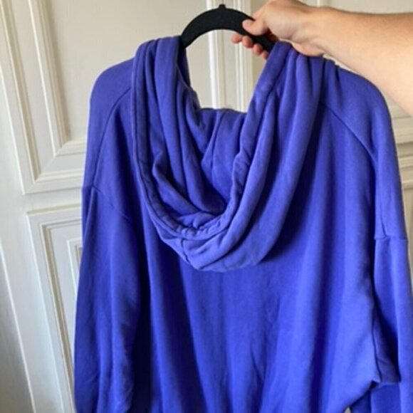 Free People Movement On Point Full Zip Jacket Oversized Purple Grape Sz S - Picture 6 of 6